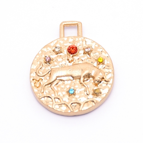 Alloy Colorful Rhinestone Pendants PALLOY-WH0081-54D-1