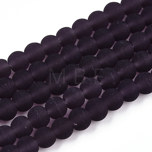 Transparent Glass Beads Strands GLAA-T032-T4mm-MD03-1