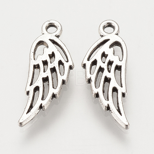 Tibetan Style Alloy Charms Y-TIBEP-S315-02AS-RS-1
