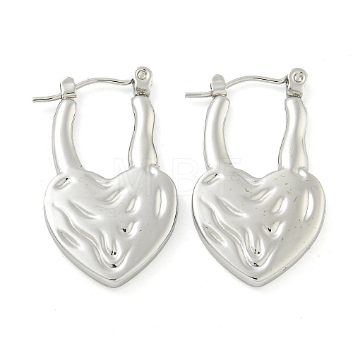 Non-Tarnish 304 Stainless Steel Hoop Earrings for Women EJEW-S227-38P-1