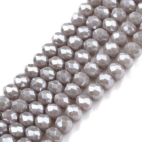 Electroplate Glass Beads Strands EGLA-A044-P3mm-A10-1