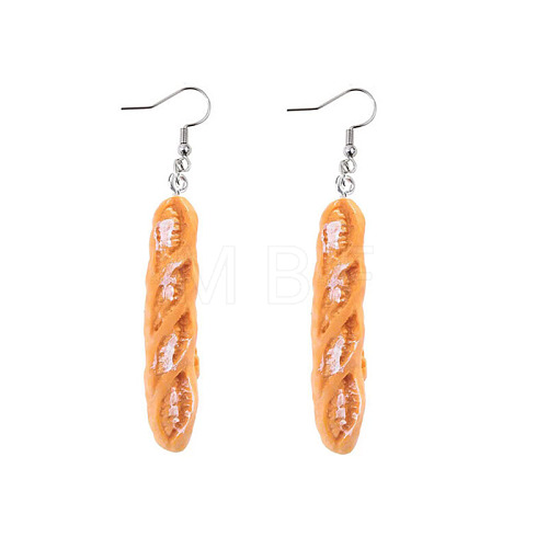 Resin Food Model Dangle Earrings PW-WGD1124-02-1