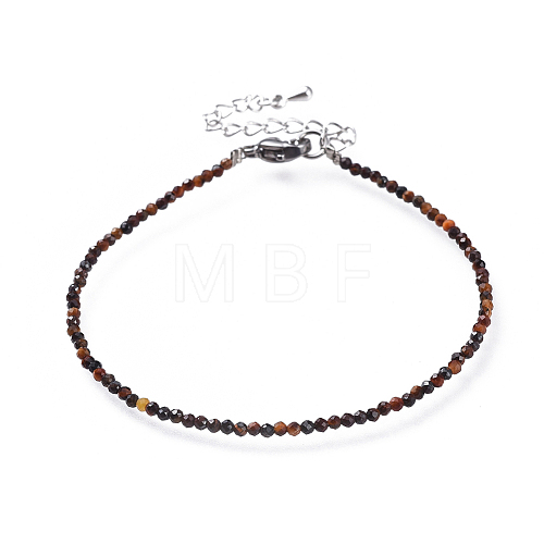 Natural Tiger Eye Bead Bracelets BJEW-JB04555-08-1