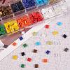 480Pcs 12 Colors 2-Hole Glass Seed Beads SEED-SZ0001-015-3