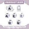 600Pcs 5 Styles Acrylic Horizontal Hole Letter Beads OACR-ME0001-34-2