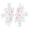 2Pcs Polyester Computerized Embroidered Appliques DIY-CY0003-42-1