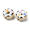 Handmade Porcelain Enamel Beads PORC-K003-09O-2