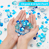 Round Plastic Imitation Pearl Beads DIY-BC0006-97-3