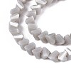 Opaque Glass Beads Strands GLAA-N019-4mm-21-4