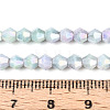 Anti-Tarnish Electroplate Bicone Glass Beads Strands EGLA-T021-4mm-16-07-4