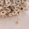 Brass Initial and Heart Pendant Necklaces for Women FS-WG01F32-01-2