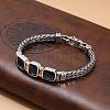 Brass Pave Cubic Zirconia Wheat Chain Bracelets for Women FS-WGA053A-03-2