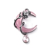 Alloy Rhinestone Pendants X-PALLOY-V002-04B-02-1