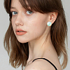 60Pcs 2 Colors 304 Stainless Steel Stud Earring Settings STAS-BBC0009-85-6