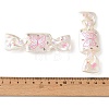 Printed Opaque Acrylic Beads OACR-B054-01A-3