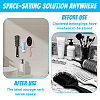 3-Slot Multi-Purpose Acrylic Comb Organizer Wall-Mounted Bathroom Storage Shelf ODIS-WH0030-334A-4