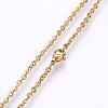 304 Stainless Steel Cable Chains Necklaces NJEW-F226-04G-03-2