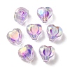 UV Plating Rainbow Iridescent Acrylic Beads LS-OACR-F004-05F-1