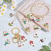 20Pcs 10 Style Alloy Enamel Pendants ENAM-SZ0003-28-5