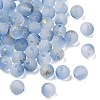 Frosted Transparent Glass Beads GLAA-A045-04L-2