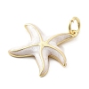 Brass Enamel Pendants X-KK-Q029-04G-03-3
