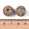 Printed Schima Wood Beads WOOD-N017-01D-3