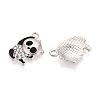 Alloy & Enamel & Crystal Rhinestone Pendants PALLOY-T095-12P-2