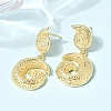 Brass Dangle Earrings EJEW-D352-06G-05-2