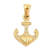 Ion Plating(IP) 304 Stainless Steel Micro Pave Cubic Zirconia Pendants STAS-D112-03G-05-1