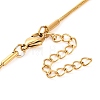 304 Stainless Steel Round Snake Chain Necklaces for Women NJEW-G140-06B-G-3