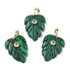 Synthetic Malachite Pendants X-GG-CBA105B-01B-G-1