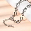 304 Stainless Steel Link Chain Bracelet & Necklace Jewelry Sets SJEW-L199-20P-3