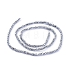 Electroplate Glass Beads Strands EGLA-F149-FP-04-4