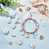 6 Styles Natural Mixed Cowrie Shell Beads BSHE-HY0001-01-5