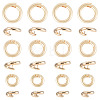 12Pcs 3 Styles Brass Open Jump Rings KK-TA0008-82G-2