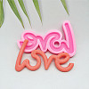 Word LOVE DIY Candle Silicone Molds CAND-PW0001-090-1