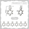 200Pcs Tibetan Style Alloy Charms FIND-HY0005-41-2