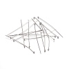 Tarnish Resistant 304 Stainless Steel Ball Head Pins STAS-O105-04-0.6x45mm-1