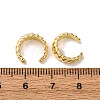 Brass Stripe C-Shaped Cuff Earrings EJEW-D332-05C-G-5