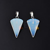 Cone/Spike/Pendulum Opalite Stone Pendants G-R278-85-1