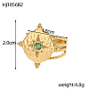 3pcs 304 Stainless Steel Micro Pave Cubic Zirconia Rings for Women STAS-OY008-25G-4