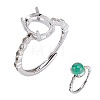 925 Sterling Silver Adjustable Ring Findings STER-WH0009-40A-1