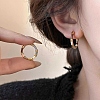 Women's Colorful Alloy Enamel Huggie Hoop Earrings AL-CBA3C8B-17G-2