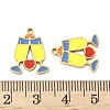 304 Stainless Steel Enamel Pendants STAS-G360-04G-07-3