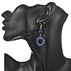 304 Stainless Steel Round Dangle Earrings EJEW-JE06786-5