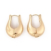 Brass Hoop Earrings for Women EJEW-U041-05G-4