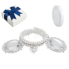 ABS Plastic Imitation Pearl Wedding Bouquet Picture Frame ALRI-NB0001-22-6