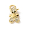 Brass Micro Pave Cubic Zirconia Pendants KK-P292-21A-G-1