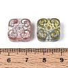 Picasso Baking Paint Glass Beads DGLA-T004-59M-3