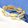 Brass Cuff Bangles for Women BJEW-U018-02G-3